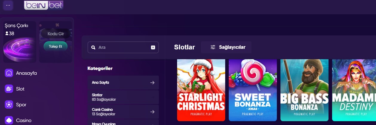 Beinbet Casino Oyunu
